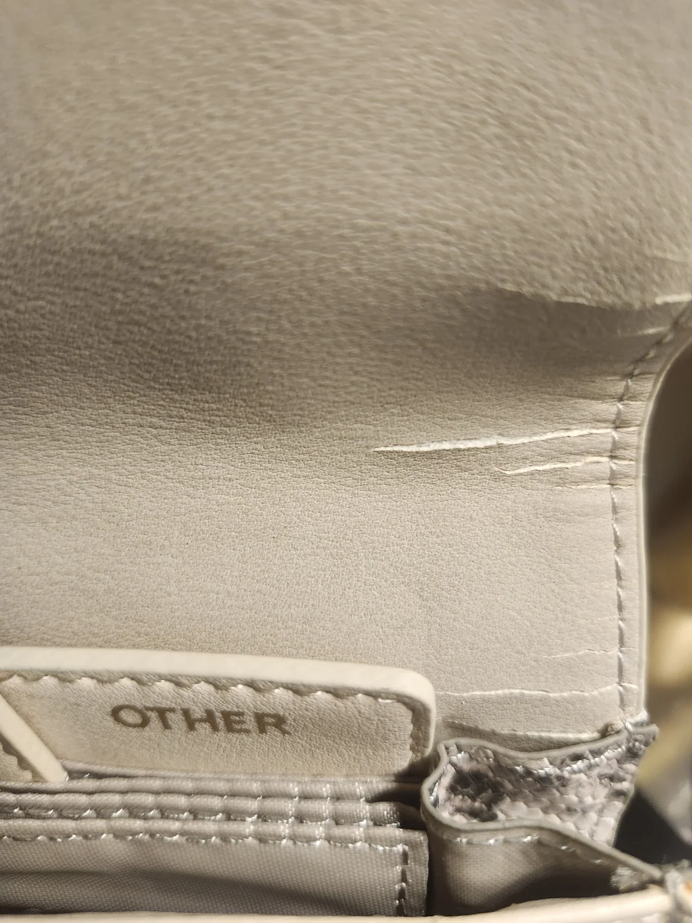 Aldo Snake-Print Envelope Clutch in Cream and Black